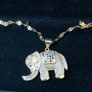 Elephant Pendant Necklace